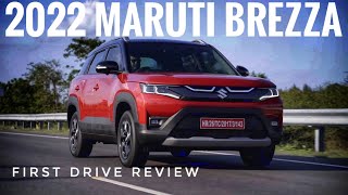 2022 Maruti Suzuki Brezza facelift First Drive Review [upl. by Krum]