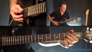 Metallica  Harvester of Sorrow Guitar Solo Lesson Solo and Harmony Section [upl. by Aissyla]