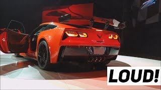 2019 Chevy Corvette ZR1 EXHAUST SOUNDS  Start Up amp Revs LOUDEST CORVETTE [upl. by Lladnyk]