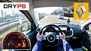 Renault Twingo 3  TOP SPEED DRIVE ON GERMAN AUTOBAHN  POV [upl. by Asaert]