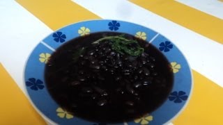 RECETA DE FRIJOLESFRIJOLES NEGROS EN LA OLLAlasdeliciasdelupita [upl. by Ettedo885]