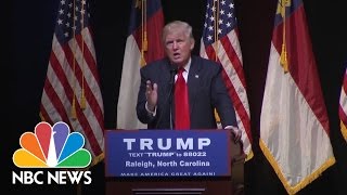 Donald Trump Praises Saddam Hussein For How Well He Killed Terrorists  NBC News [upl. by Bonnes889]