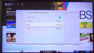 How to Turn Samsung TV Voice Guide On amp Off [upl. by Halac]