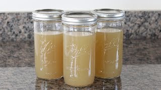 Homemade Chicken Stock From Leftover Roasted Chicken Carcass Recipe [upl. by Terza]