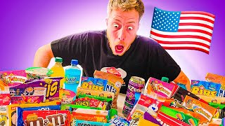 CALFREEZY Tries AMERICAN CANDY [upl. by Richart]