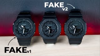 Updated fake GA21001A1 Version 2  How to identify FAKE CasiOak GShock GA21001A1 [upl. by Yettie]