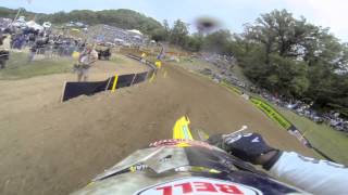 GoPro HD James Stewart Full Moto 2  Spring Creek Mx Lucas Oil Pro Motocross Championship 2013 [upl. by Oeak403]