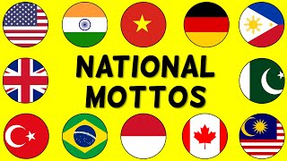 NATIONAL MOTTOS of Countries from Around the World [upl. by Egroeg296]