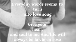 La vie en rose Daniela Andrade Lyrics [upl. by Lleral]