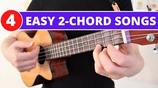 Easy 2 Chord Songs Beginner Ukulele Tutorial [upl. by Sand878]