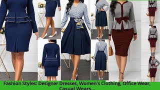 Fashion Styles Designer Dresses Womens Clothing Office Wear Casual Wears [upl. by Hecht726]