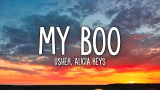 Usher  My Boo Lyrics ft Alicia Keys [upl. by Loralie101]