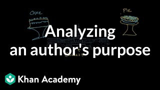 Analyzing an authors purpose  Reading  Khan Academy [upl. by Reid243]