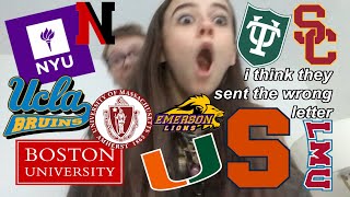 COLLEGE DECISION REACTIONS 2021 FROM AN AVERAGE STUDENT USC NYU UCLA Syracuse Tulane  more [upl. by Cacilia]