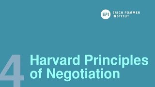 The Harvard Principles of Negotiation [upl. by Ardiek945]