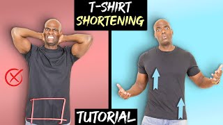 How To SHORTEN A LONG TShirt [upl. by Mosora764]