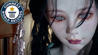 Largest porcelain doll  Guinness World Records [upl. by Acnalb]