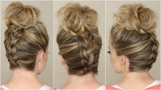 Upside Down Braid to Bun [upl. by Mad]