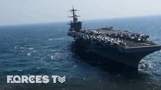 When An Aircraft Carrier Goes To War  Forces TV [upl. by Vina856]