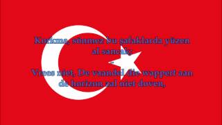 Turks volkslied TRNederlands tekst  Anthem of Turkey [upl. by Cira]