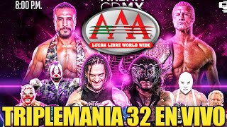 EN VIVO Triplemania 32 CDMX REACCIÓN [upl. by Lavella]