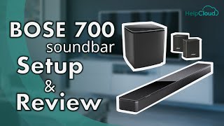 Bose 700 Soundbar Setup and Review w subwoofer and surround speakers  Top Soundbars for 2020 [upl. by Llen]