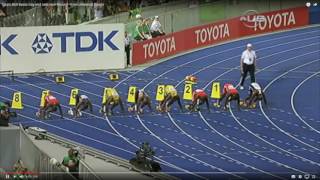 Usain Bolt  7 World Records in 100m 200m amp 4x100m [upl. by Adnale965]