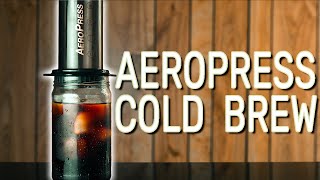 The EASIEST Cold Brew Coffee  Aeropress Recipe [upl. by Faruq184]