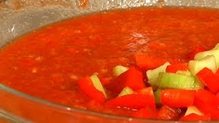 Easy Gazpacho Soup Recipe  Soup Recipes [upl. by Ahouh827]