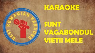 KARAOKE Sunt Vagabontul Vietii mele La carciuma din cartier Versuri Negativ [upl. by Aleris]