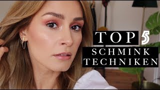 MEINE 5 BESTEN SCHMINKTECHNIKEN 🎨💄🖌️ MakeUp Artist Profi Tipps [upl. by Erdnaet]