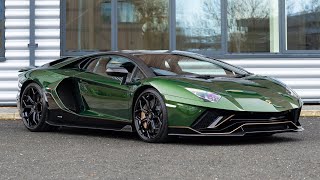 2022 Lamborghini Aventador Ultimae  Verde Ermes  Walkaround 4K [upl. by Yllac789]