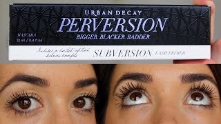 Urban Decay Perversion Mascara  Subversion  Review [upl. by Nahtaj]