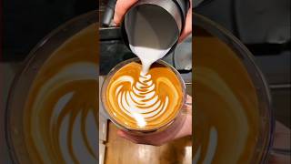 Latte Art tutorial  Rosetta [upl. by Ysor]