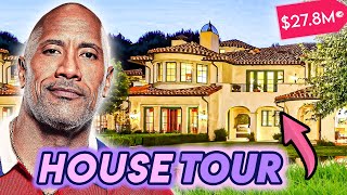 Dwayne quotThe Rockquot Johnson  House Tour  NEW 278 Million Beverly Hills Mansion [upl. by Ardnasela974]