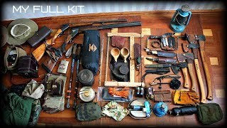 FULL SURVIVAL KIT  ALL OF MY GEAR FOR BUSHCRAFT  HD Video [upl. by Eenalem]