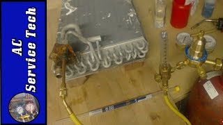 HVAC Brazing How to Repair an Aluminum Coil Tube [upl. by Enale]