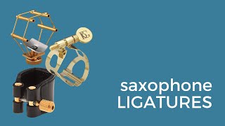 Saxophone Ligatures  Reviews of Vandoren BG and Francois Louis [upl. by Woodring]