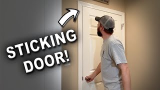 How to Fix a Sticking Door [upl. by Mallina]