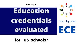 How to get credential evaluation for US schools [upl. by Faus]