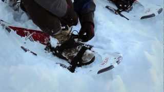 How To Put Snowshoes On Properly [upl. by Anayd116]