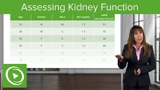 Assessing Kidney Function Glomerular Filtration Rate GFR Nephrology Lecturio [upl. by Tessler923]