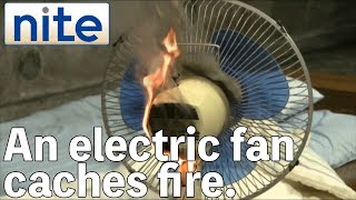 【niteps】Electric fan4A fire starting from an electric fan during sleep [upl. by Cleo]