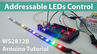 How To Control WS2812B Individually Addressable LEDs using Arduino [upl. by Mariejeanne]