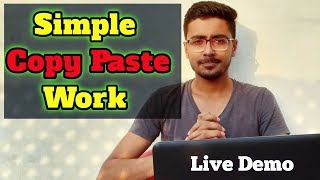 Simple Copy Paste Data Entry Work for Beginners  Simple Copy Paste Work  HBA Services [upl. by Oriel661]