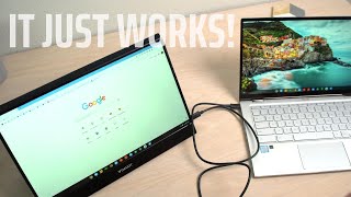 Unboxing A Touchscreen USBC Portable Monitor That Just Works [upl. by Arihaz320]