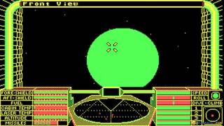 Elite gameplay PC Game 1984 [upl. by Legin]