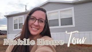 DOUBLE WIDE MOBILE HOME TOUR  What its REALLY like [upl. by Enelehcim]