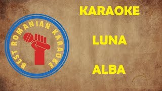 KARAOKE M Cozma  Luna alba Versuri Negativ [upl. by Wolsniw]