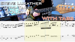 Steve Lukather quotZeroTakequot solo  Running With The Night by Lionel Richie WITH TABS [upl. by Chaunce]